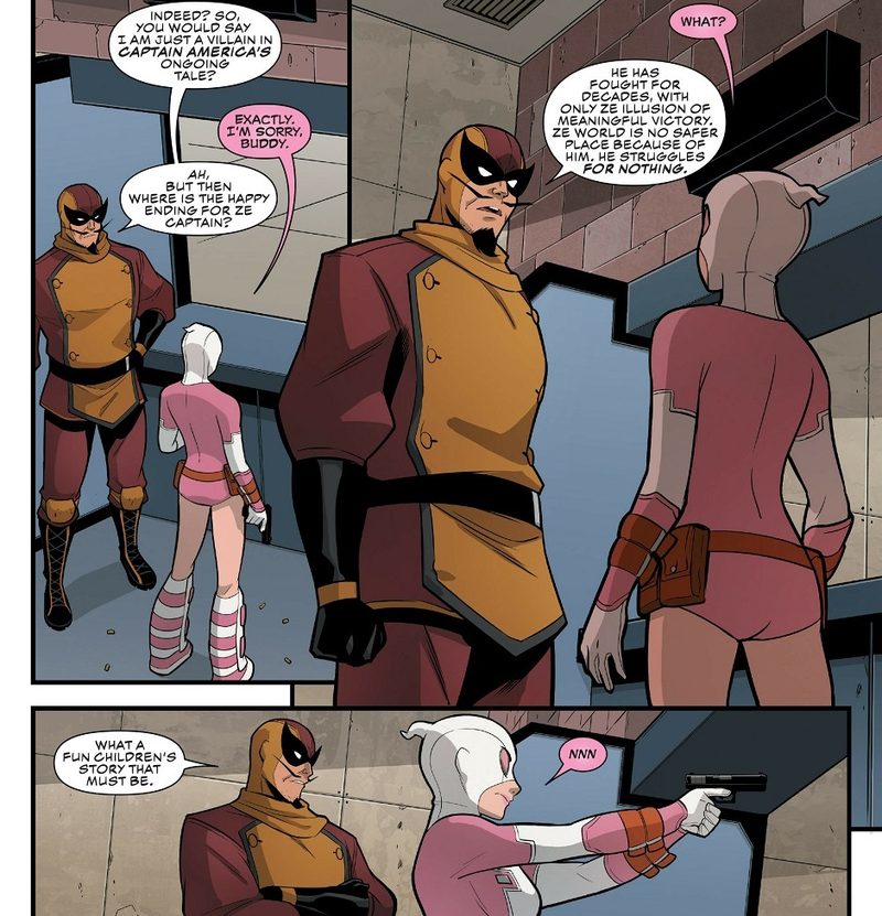 Illustration for article titled How The Unbelievable Gwenpool Deconstructs the Fourth Wall